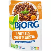 Céréal Bio Lentilles Vertes, Riz & Soja - Sachet Micro-ondable, Rapide à  Réchauffer - Végan et Bio - 250g - 204904