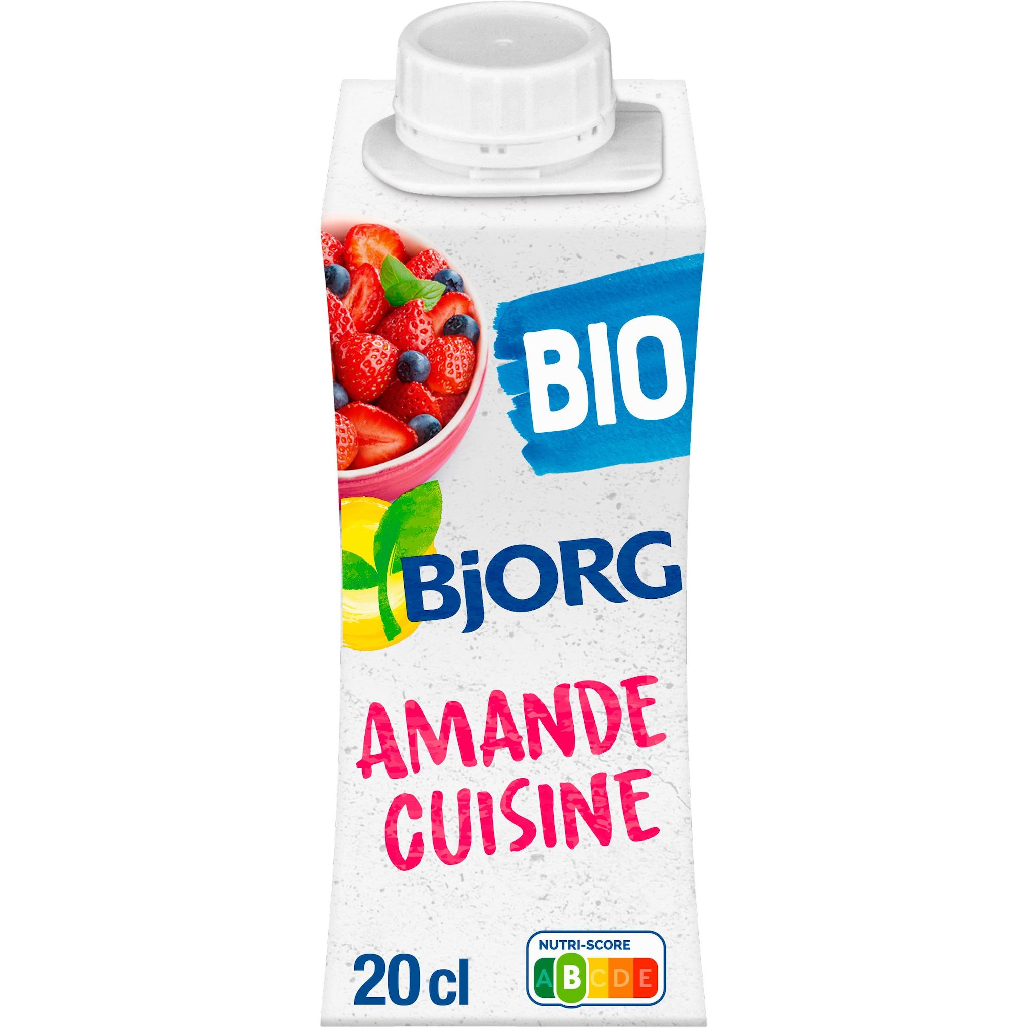 Voir la diapositive 2 : BJORG Amande cuisine bio veggie pauvre en sel 20cl