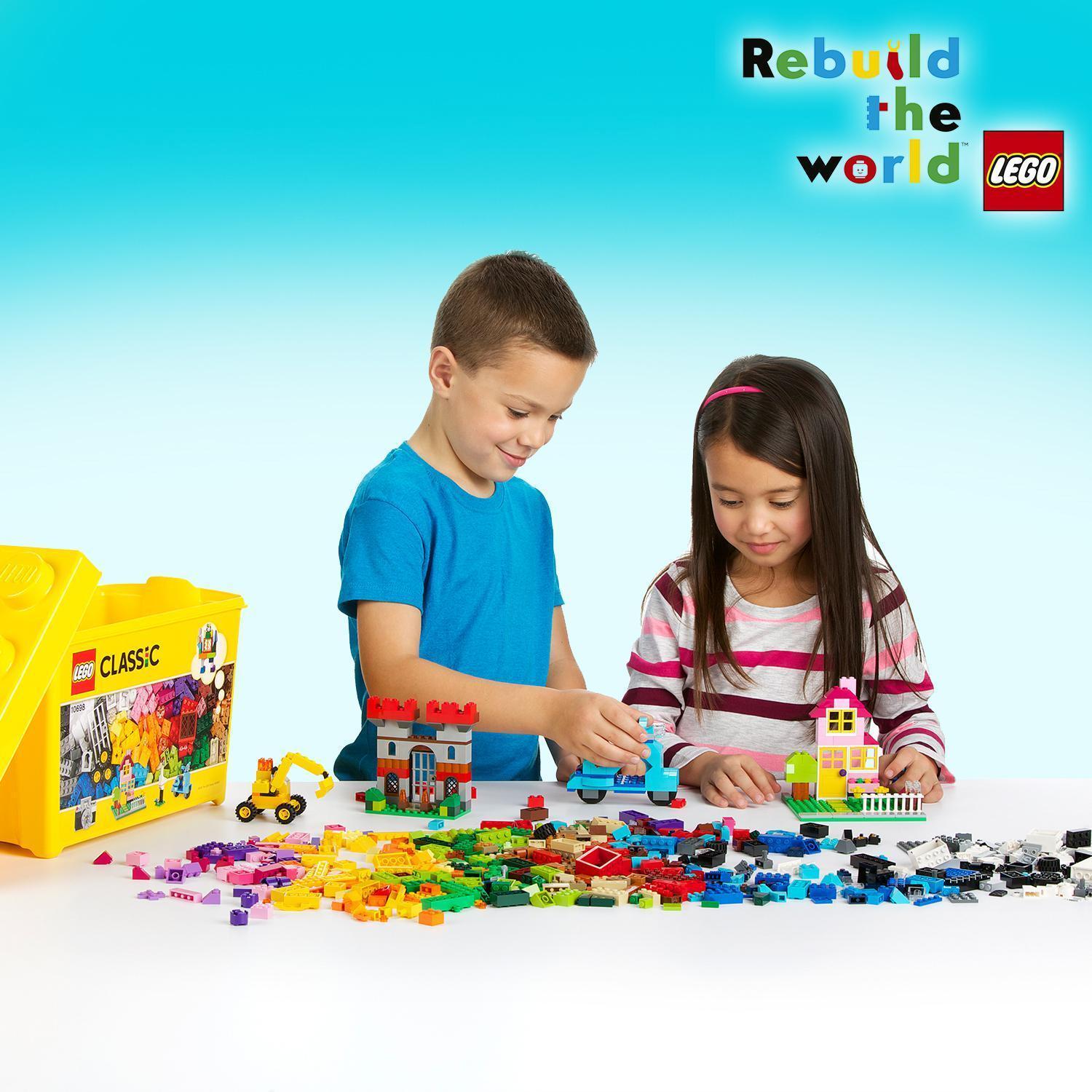 Voir la diapositive 7 : LEGO Classic 10698 La Boîte de Briques Créatives Deluxe - Jeu Créatif pour Enfant 4 ans