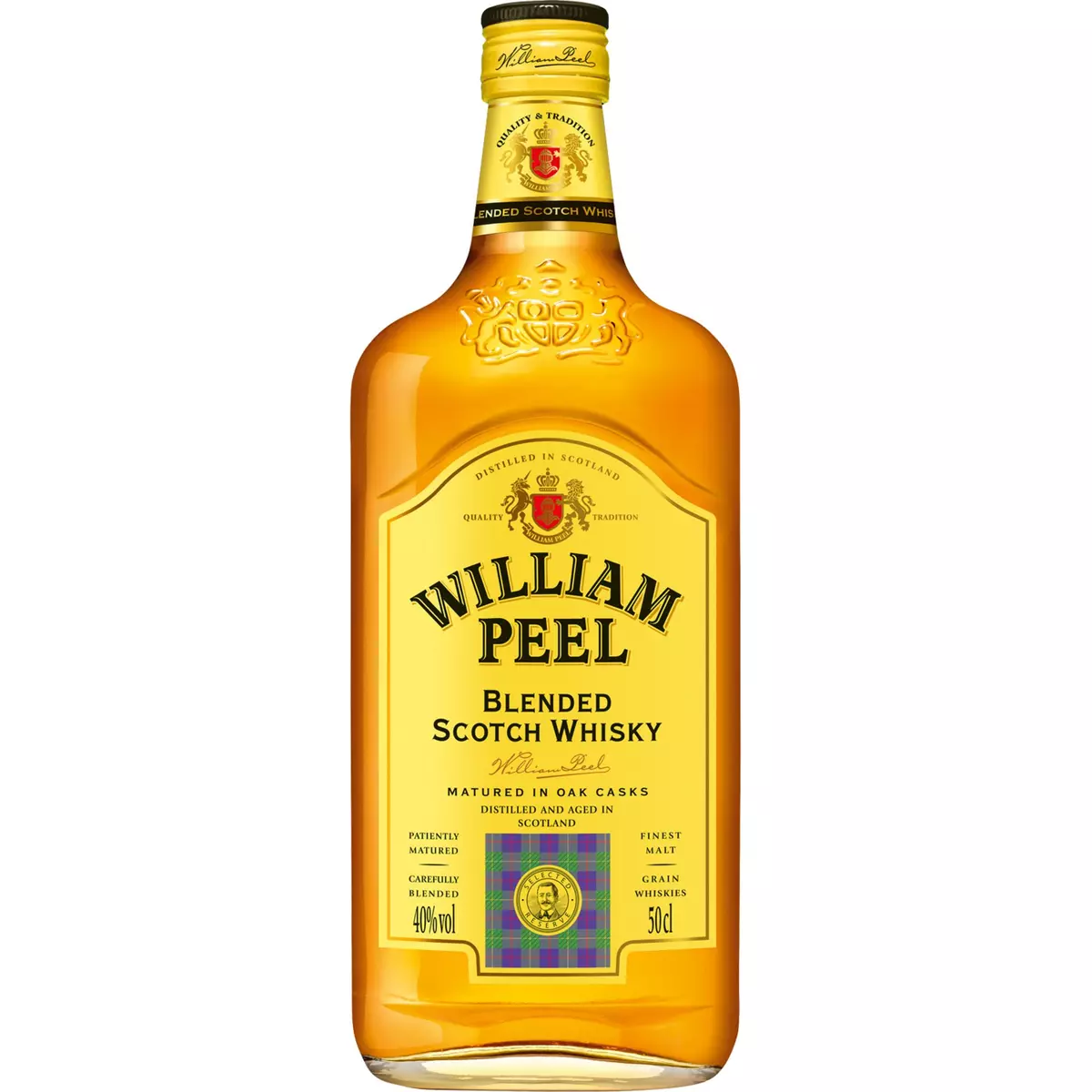 WILLIAM PEEL Scotch whisky écossais blended malt 40% 50cl