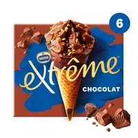 Glace chocolat copeaux de chocolat - Auchan - 0.536 kg