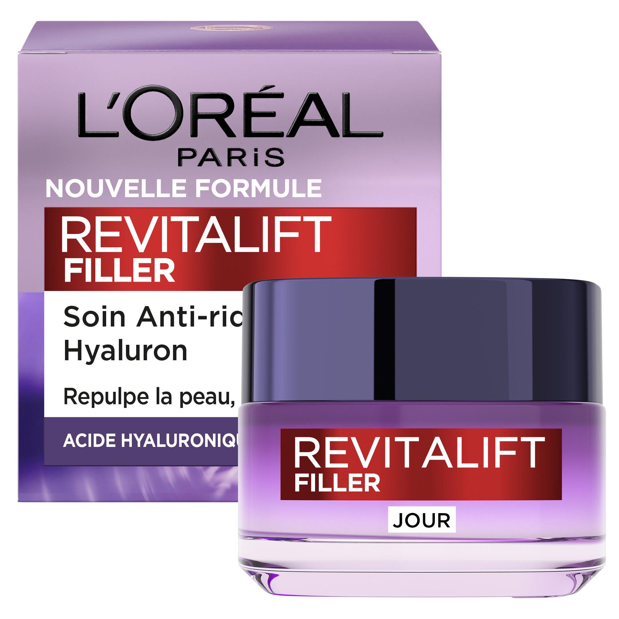 Voir la diapositive 3 : L'OREAL Revitalift Filler Soin du jour revolumisant intense anti-âge 50ml