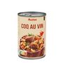 Voir la diapositive 2 : AUCHAN Coq au vin en conserve 1 portion 400g