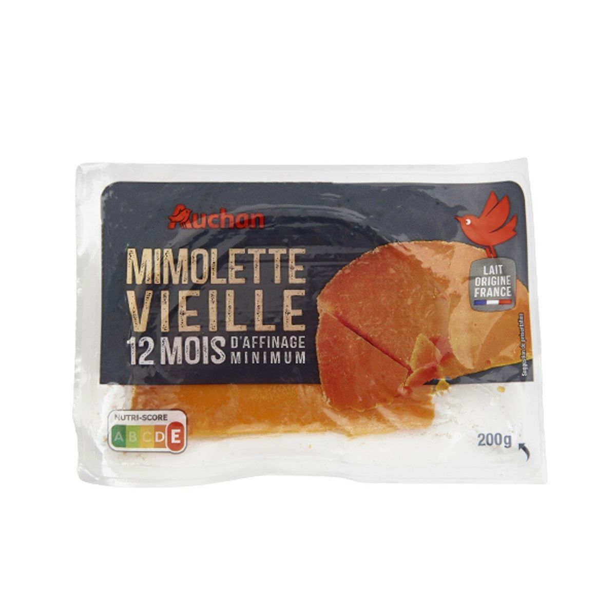 AUCHAN Mimolette vieille en bloc 200g