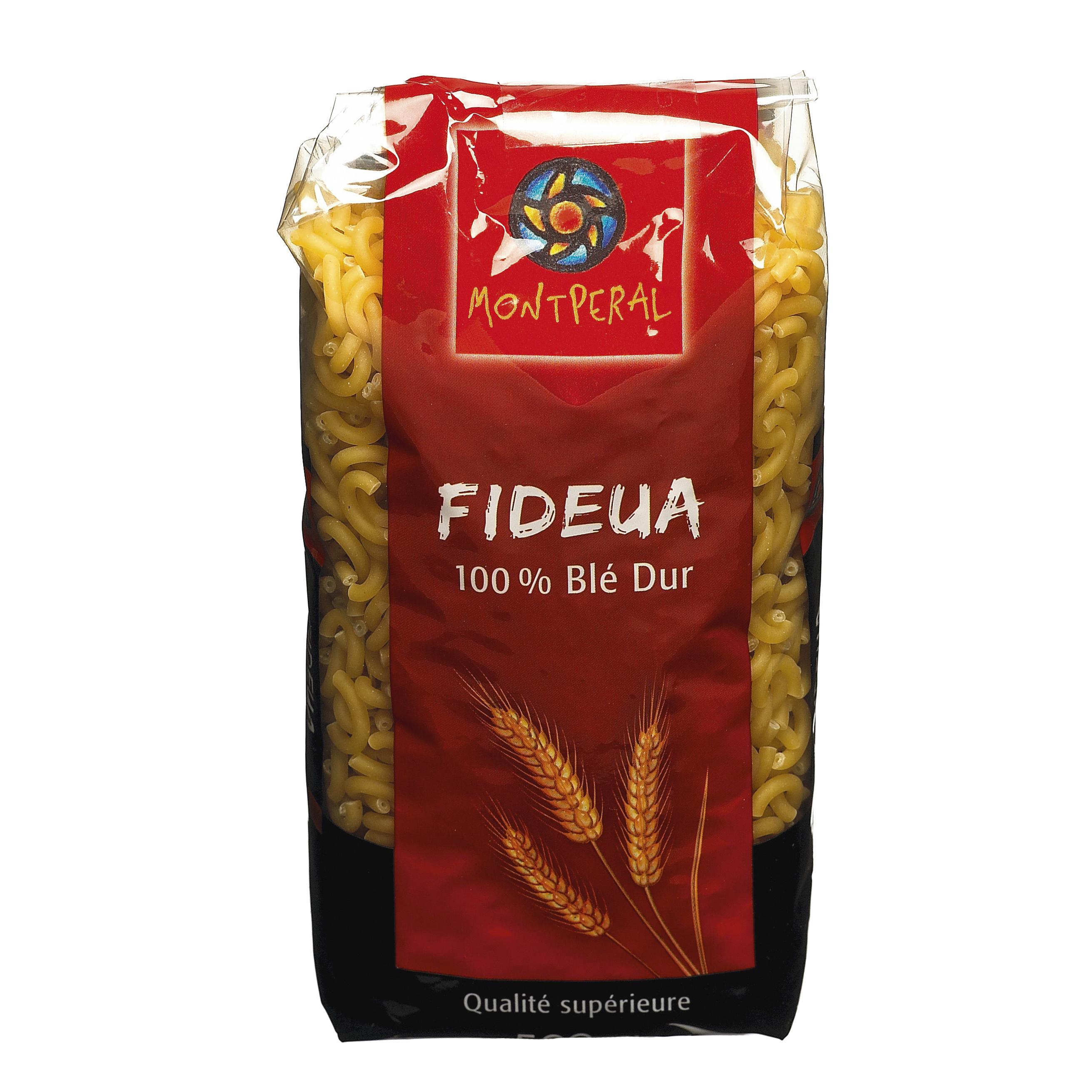 MONTPERAL Ravioli fideua 100% blé dur pour paella 500g