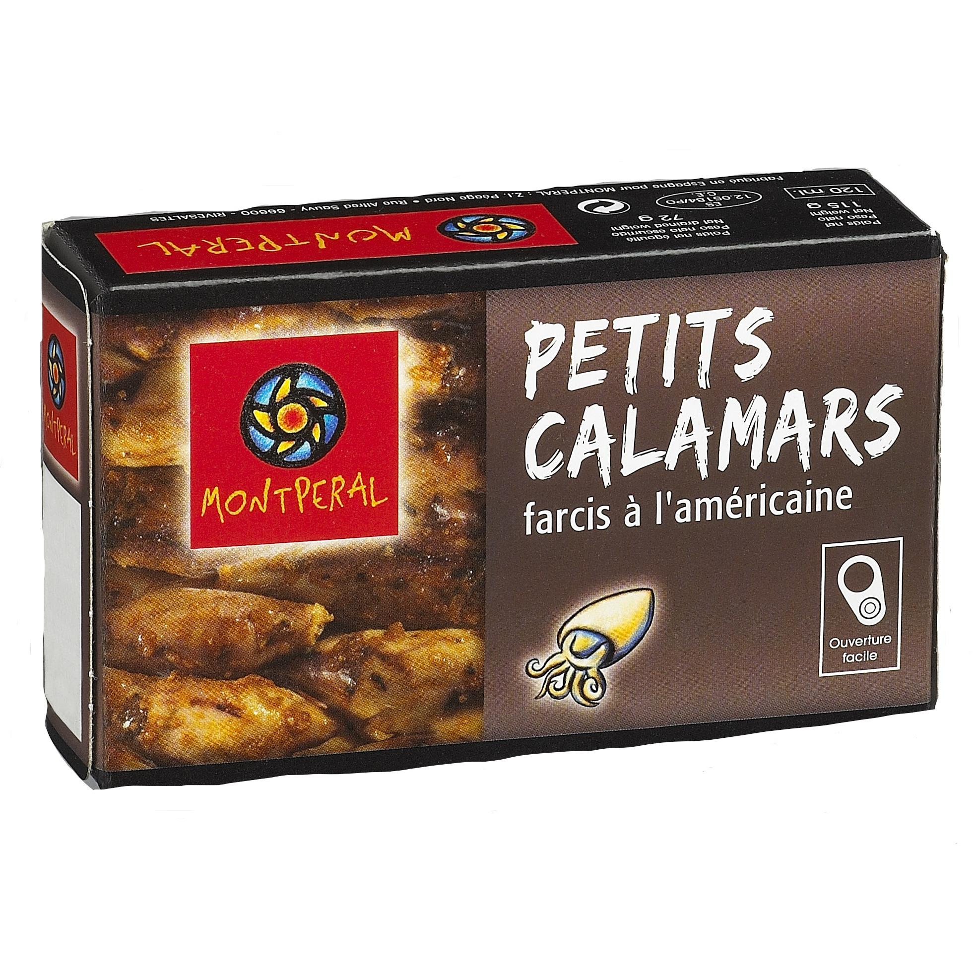 MONTPERAL Petits calamars farcis à l'américaine 115g