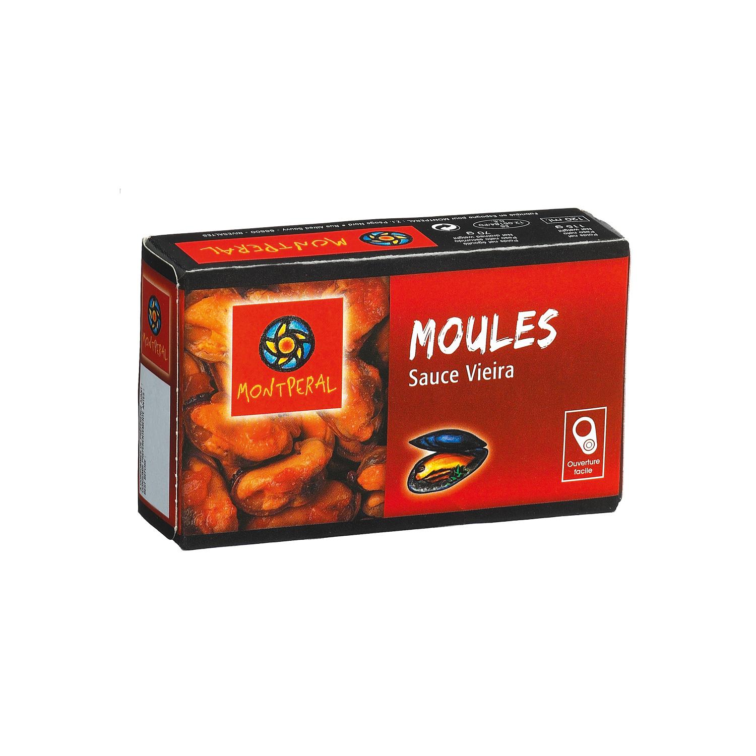 MONTPERAL Moules sauce vieira 115g