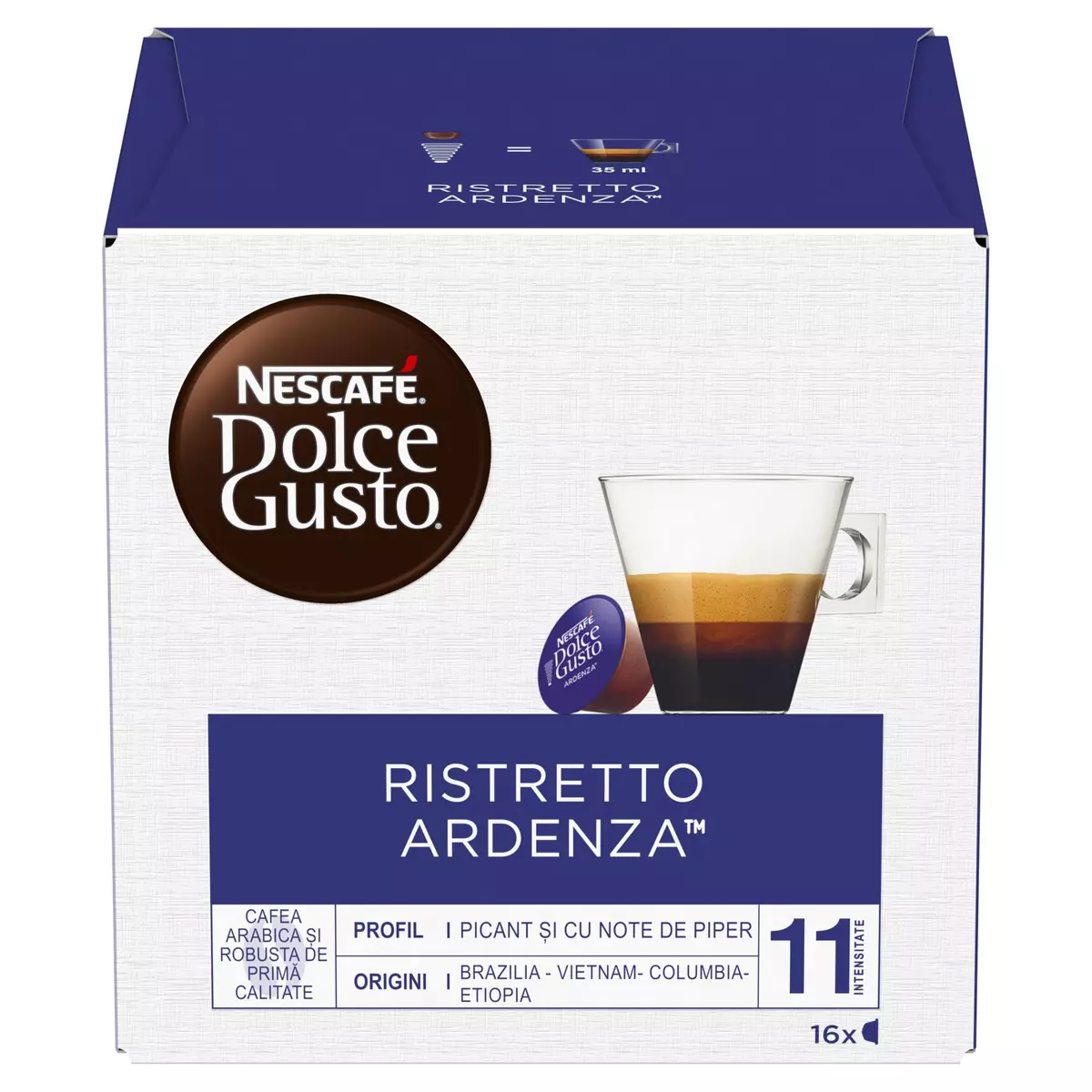 DOLCE GUSTO Café espresso ardenza en dosette intensité 11 16 dosettes 112g