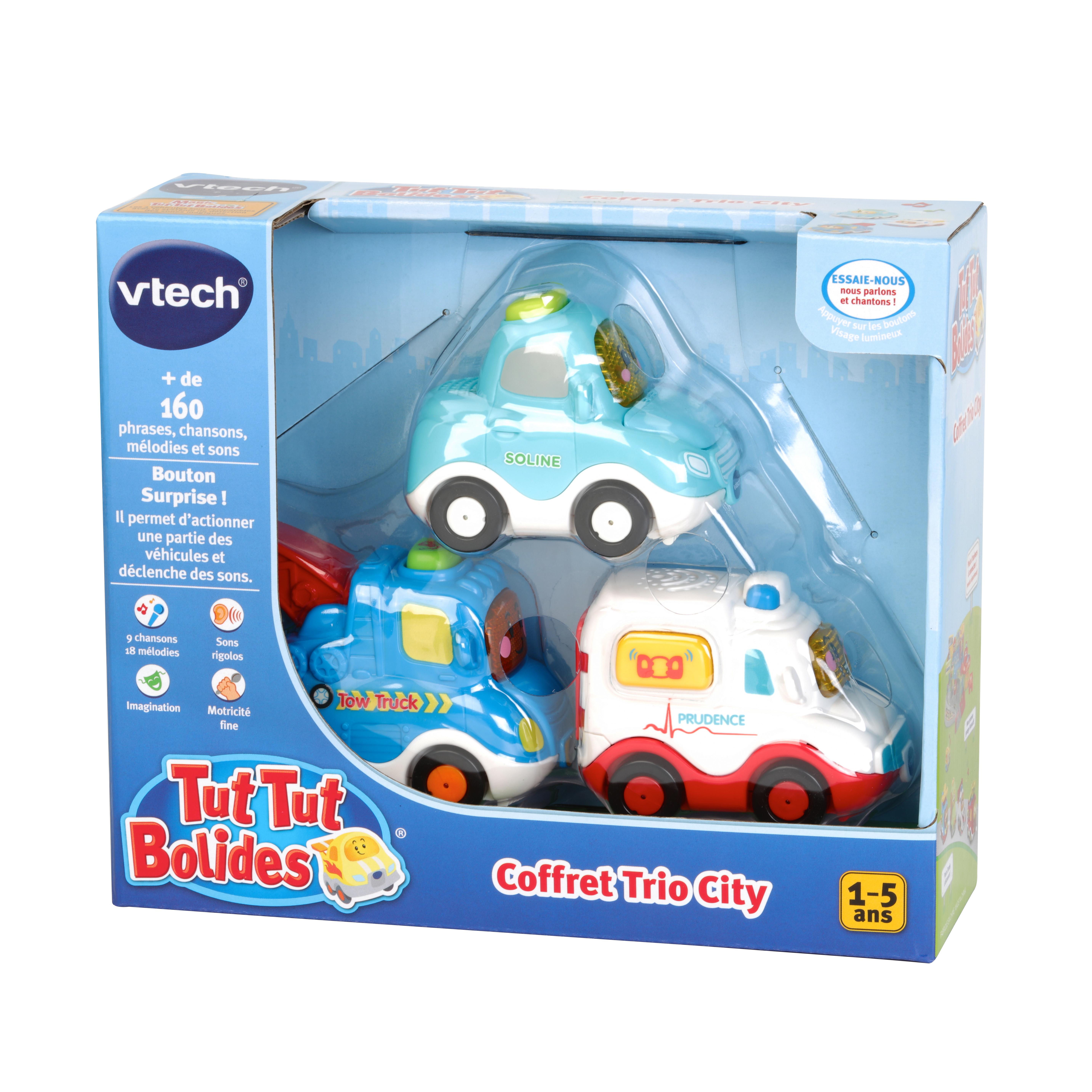 Voir la diapositive 2 : VTECH Coffret Trio City Tut Tut Bolide