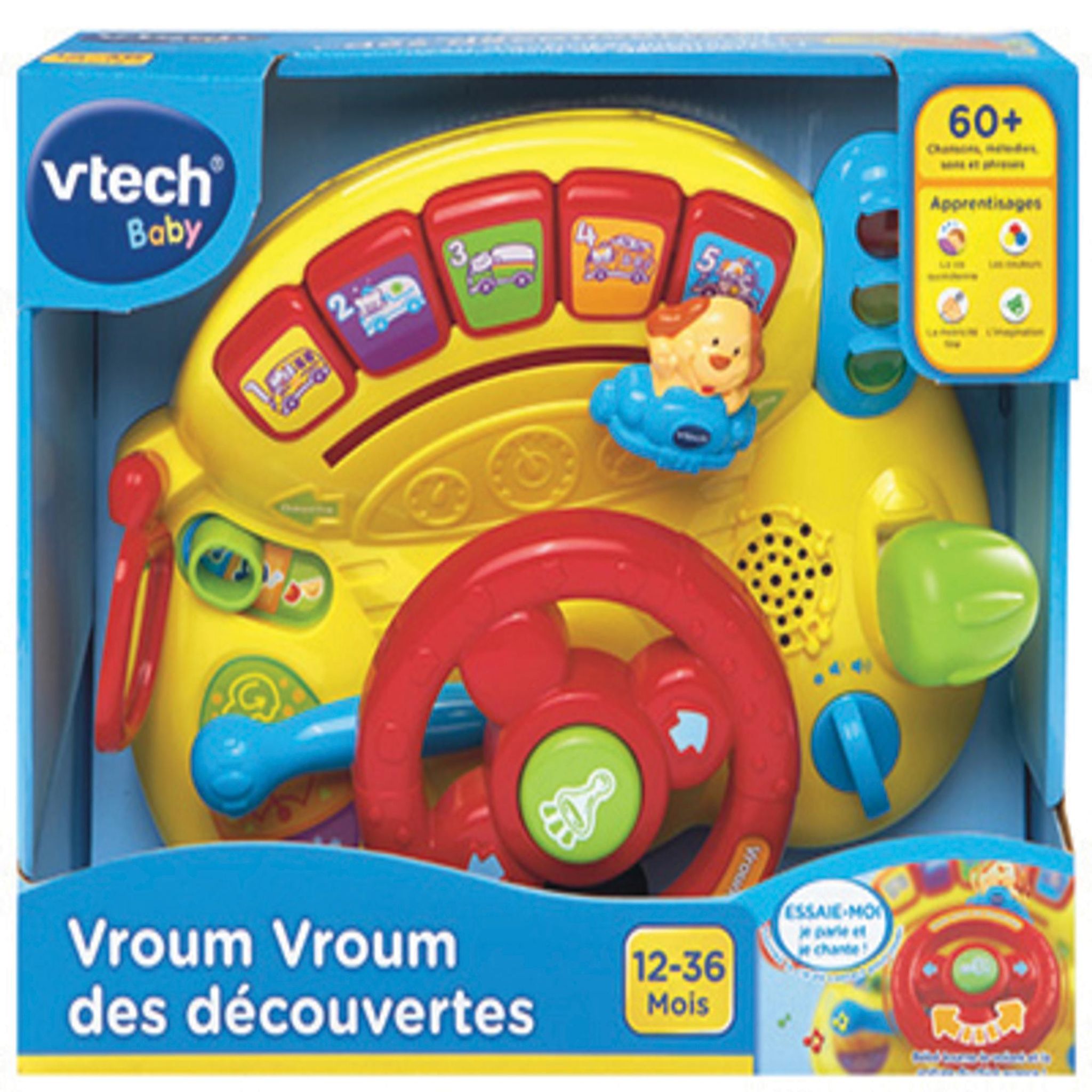 Voir la diapositive 2 : VTECH Volant Vroum Vroum découvertes