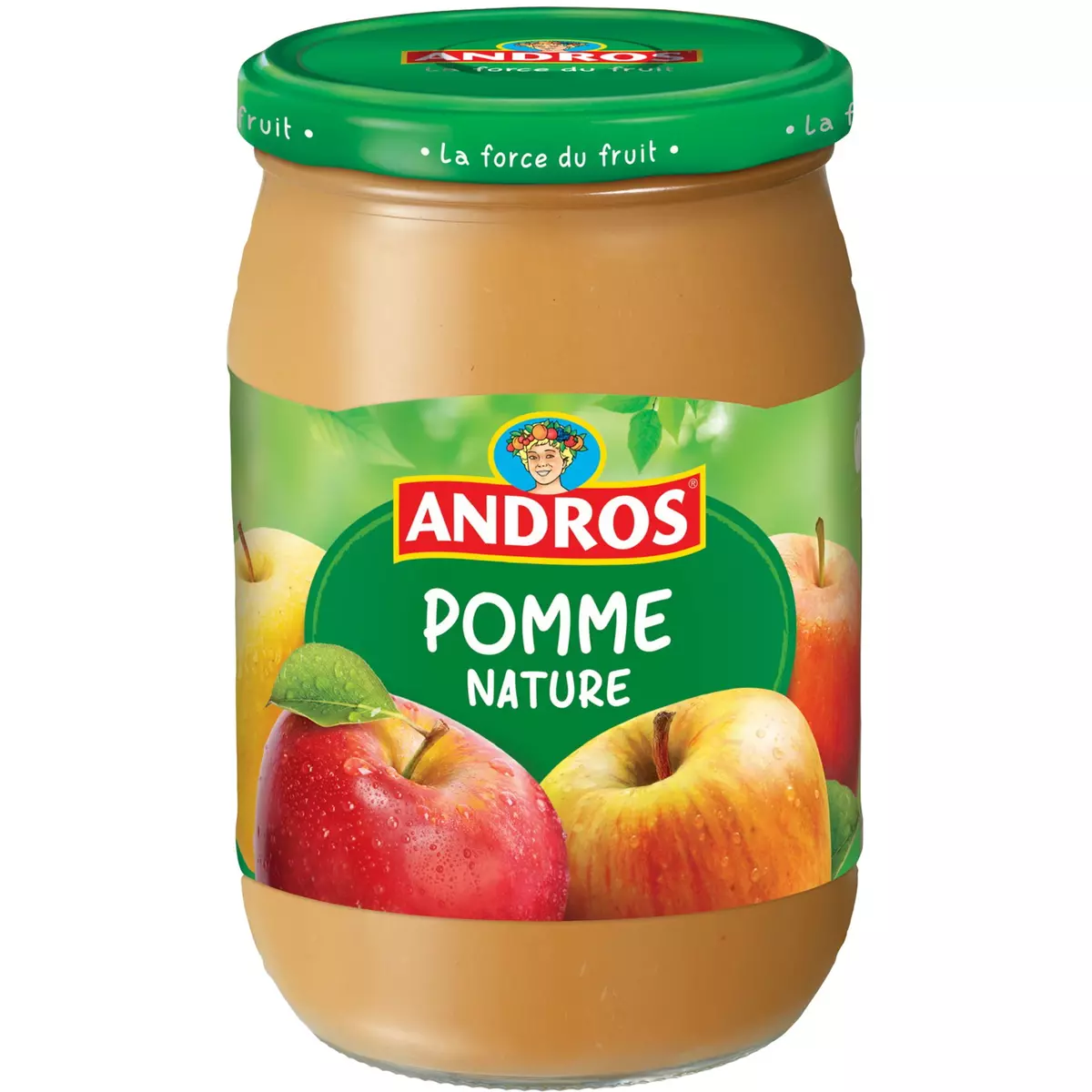 ANDROS Dessert pomme nature en bocal 660g