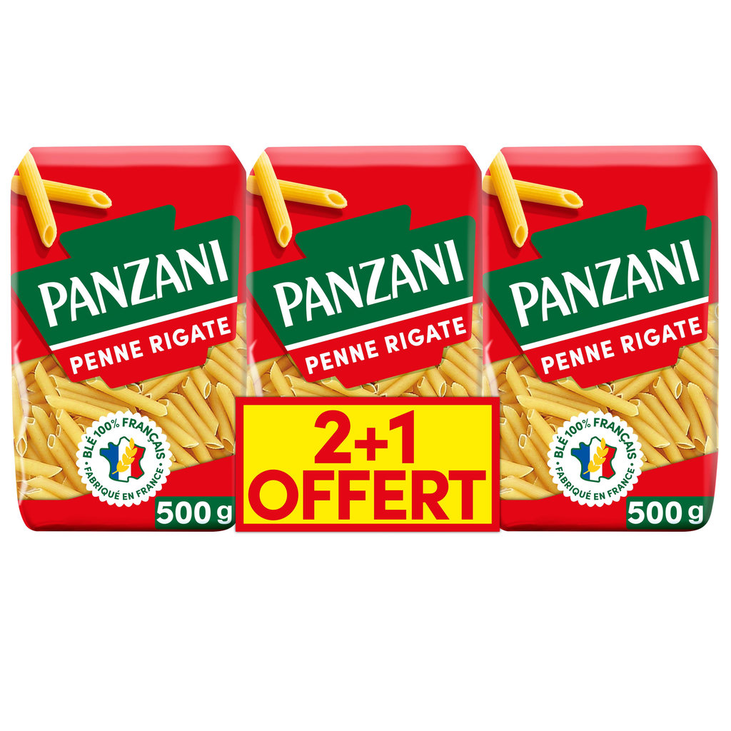 PANZANI Penne Rigate 2+1 offert 3x500g