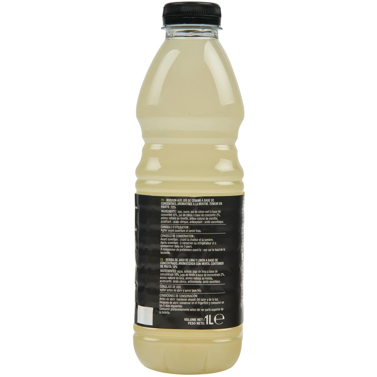 AUCHAN Boisson au jus de fruit sans alcool mojito 1l