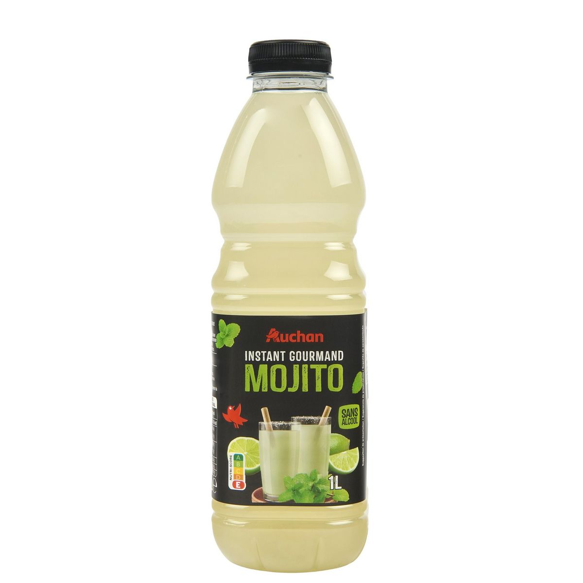 AUCHAN Boisson au jus de fruit sans alcool mojito 1l