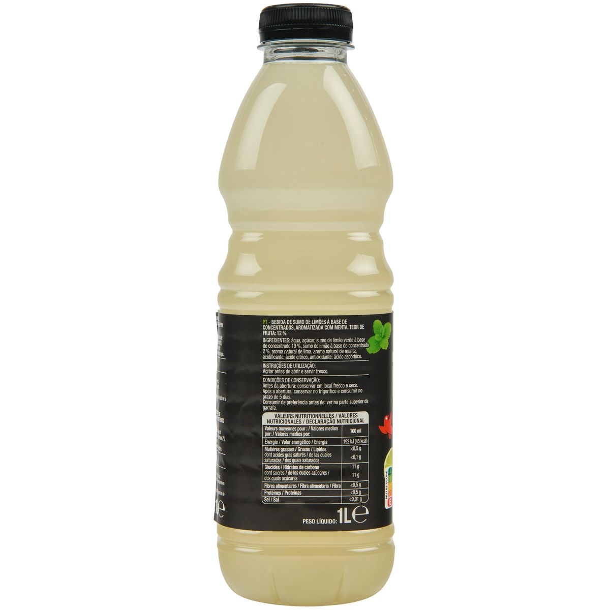 AUCHAN Boisson au jus de fruit sans alcool mojito 1l