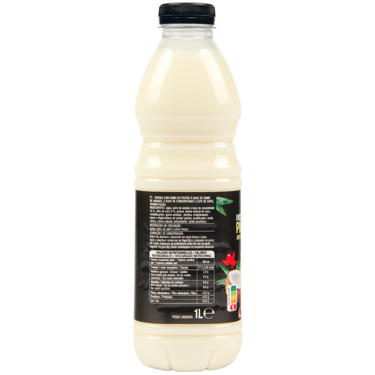 AUCHAN Boisson Pina Colada bouteille verre 1l
