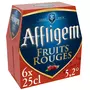 AFFLIGEM Bière belge d'abbaye aux fruits rouges 5,2% bouteilles 6x25cl