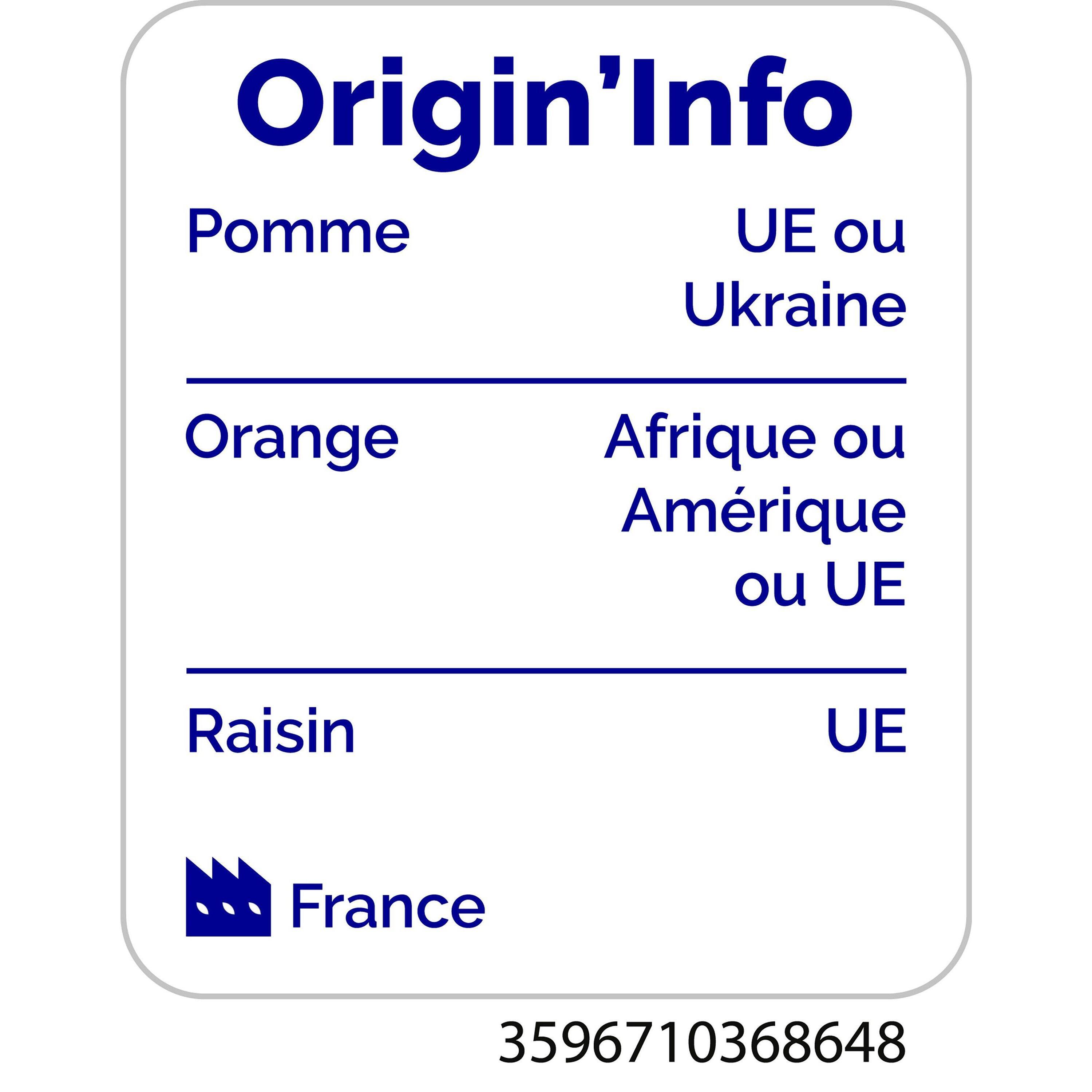 Voir la diapositive 3 : AUCHAN BIO Pur jus multifruits 20cl