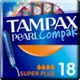TAMPAX Compak Pearl tampons avec applicateur super plus 18 tampons
