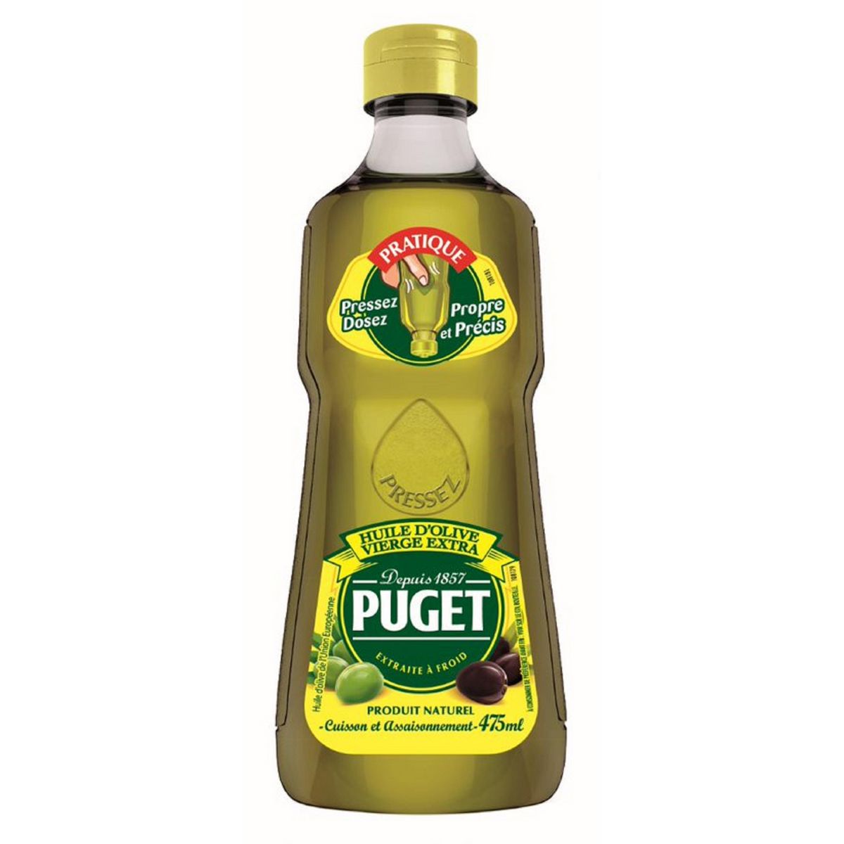 PUGET Huile d'olive vierge extra cuisson et assaisonnement flacon souple 47,5cl