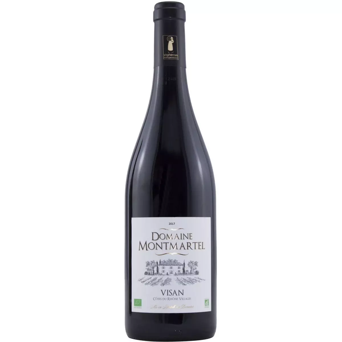 Vin rouge Domaine Montmartel Visan Côtes du Rhône bio 75cl