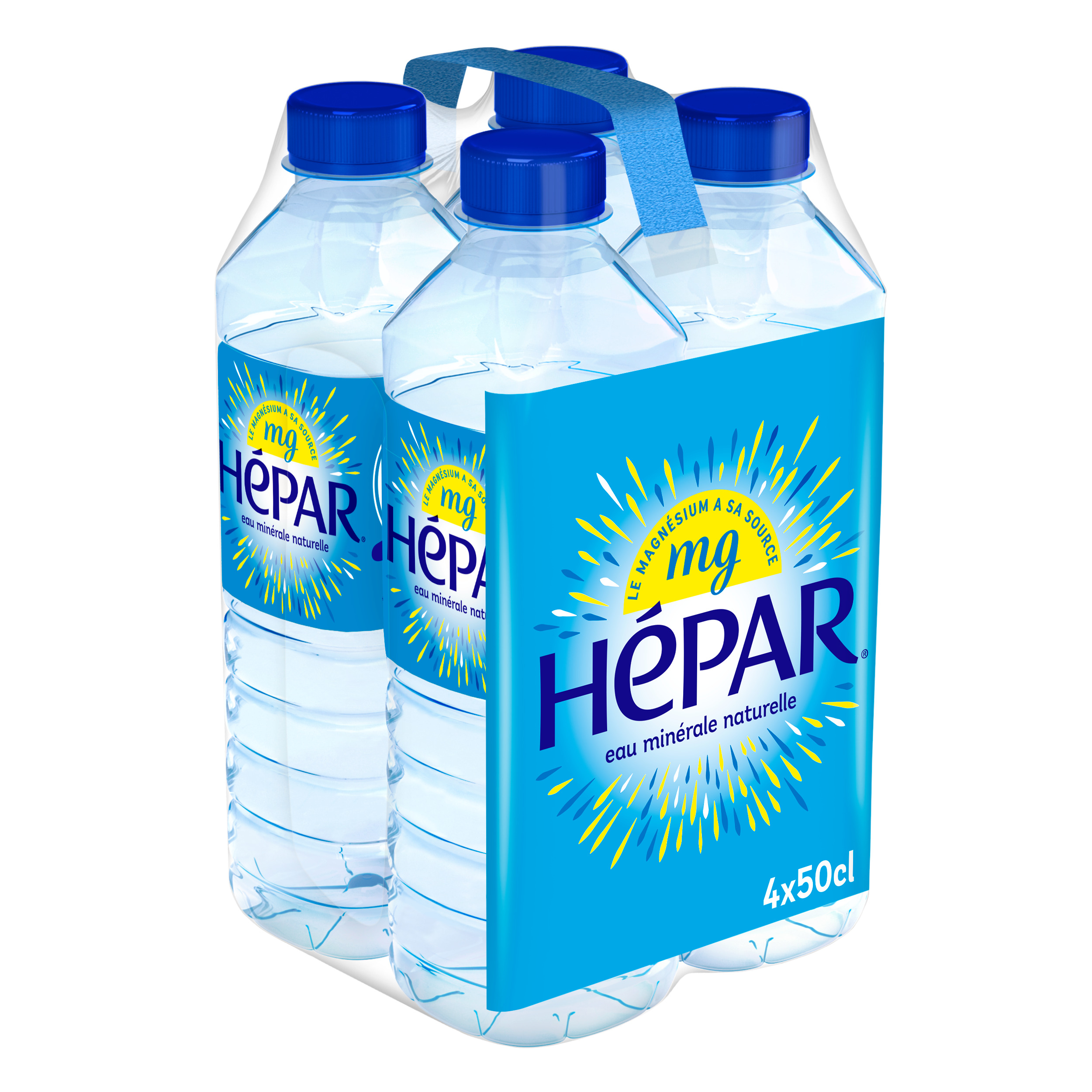 Voir la diapositive 5 : HEPAR Eau minérale plate naturelle bouteilles 4x50cl