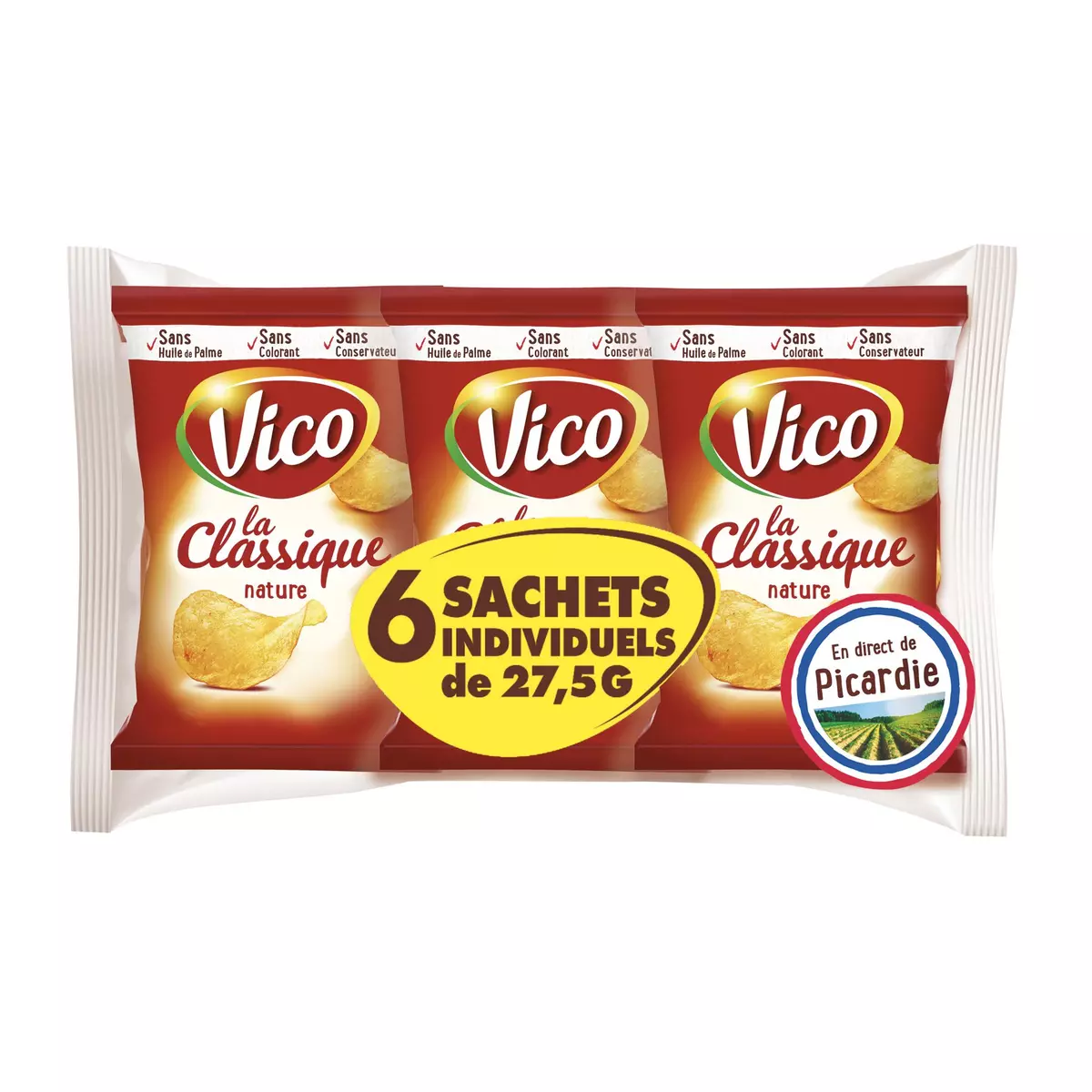 VICO - CHIPS LA CLASSIQUE Paquet de 135g, ou 400g. - Apéritif et Chips/Les  Chips 