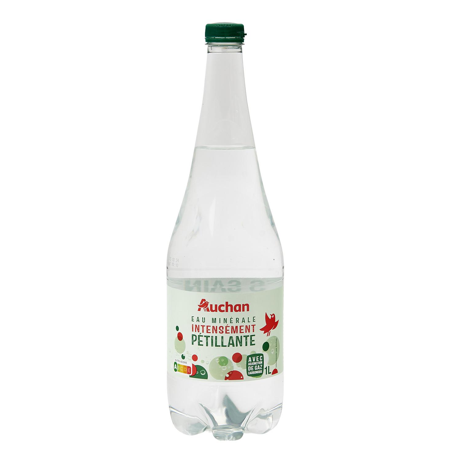 Voir la diapositive 2 : AUCHAN Eau minérale gazeuse 1l