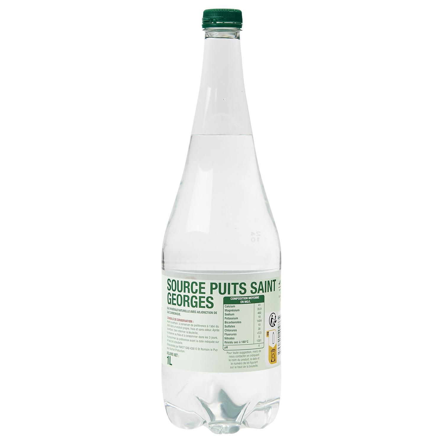 Voir la diapositive 3 : AUCHAN Eau minérale gazeuse 1l