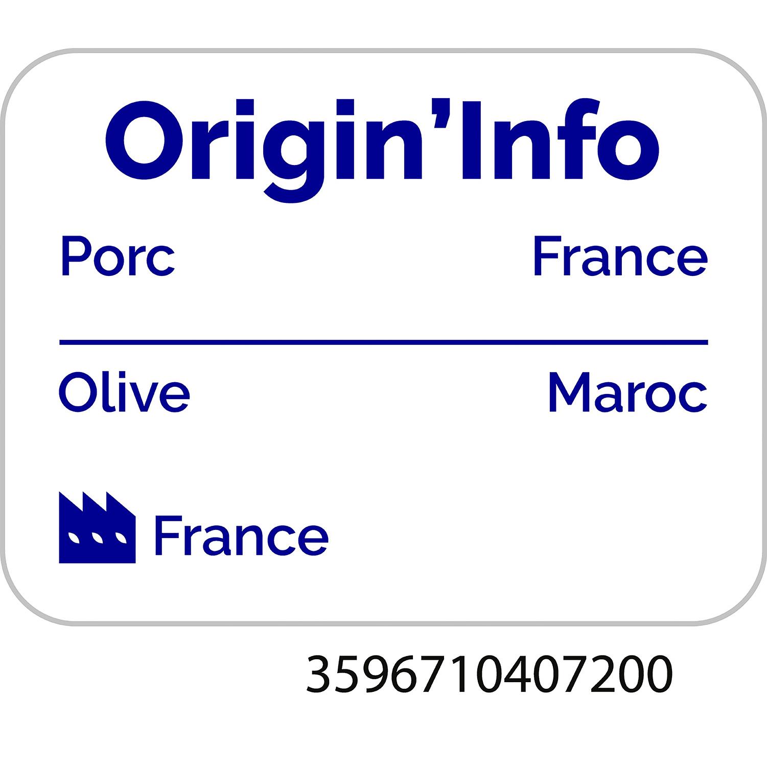 Voir la diapositive 3 : AUCHAN TERROIR Roulade Alsacienne aux olives 8 tranches 120g