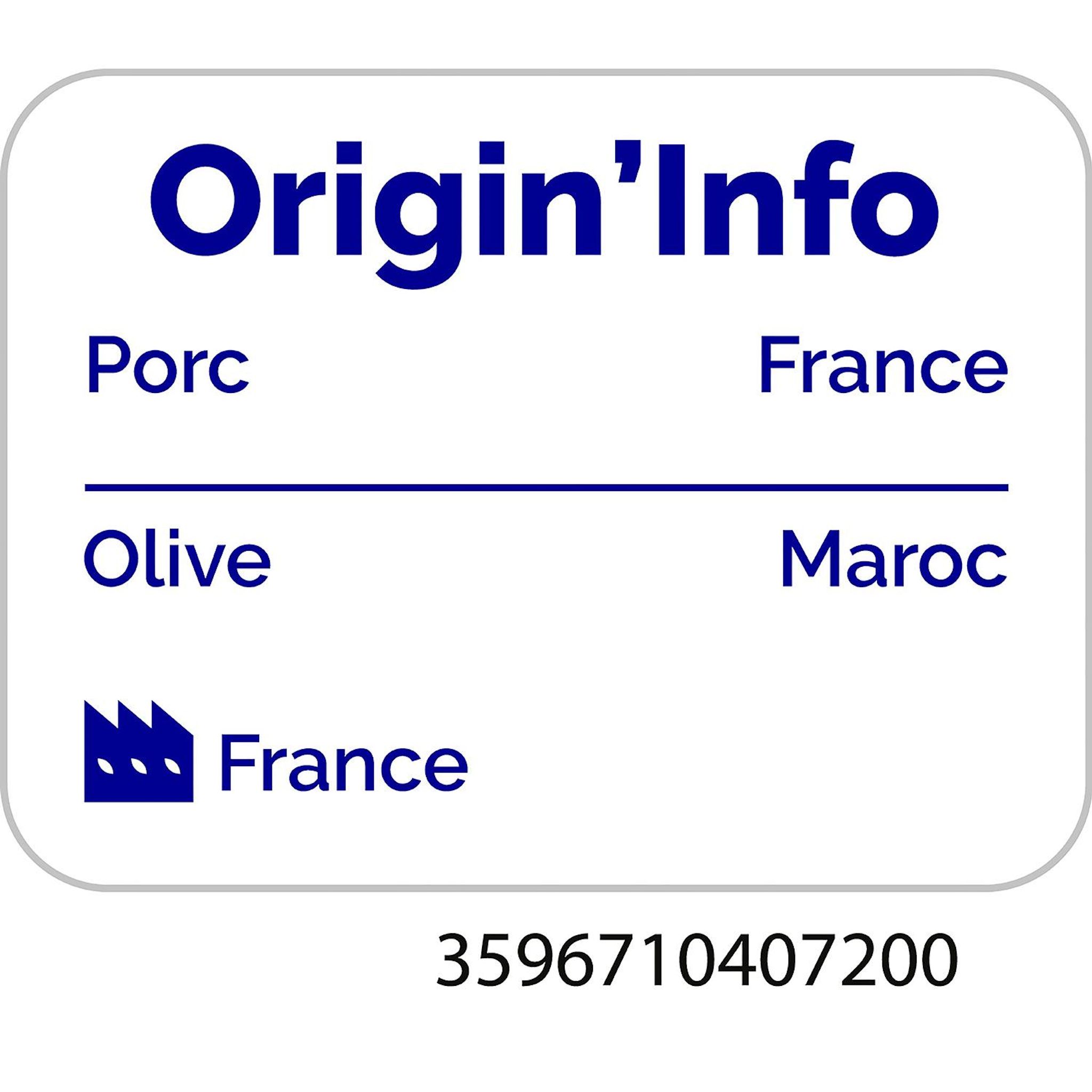 Voir la diapositive 3 : AUCHAN TERROIR Roulade Alsacienne aux olives 8 tranches 120g