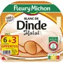 FLEURY MICHON Jambon de dinde halal 6 tranches+3 offertes 270g