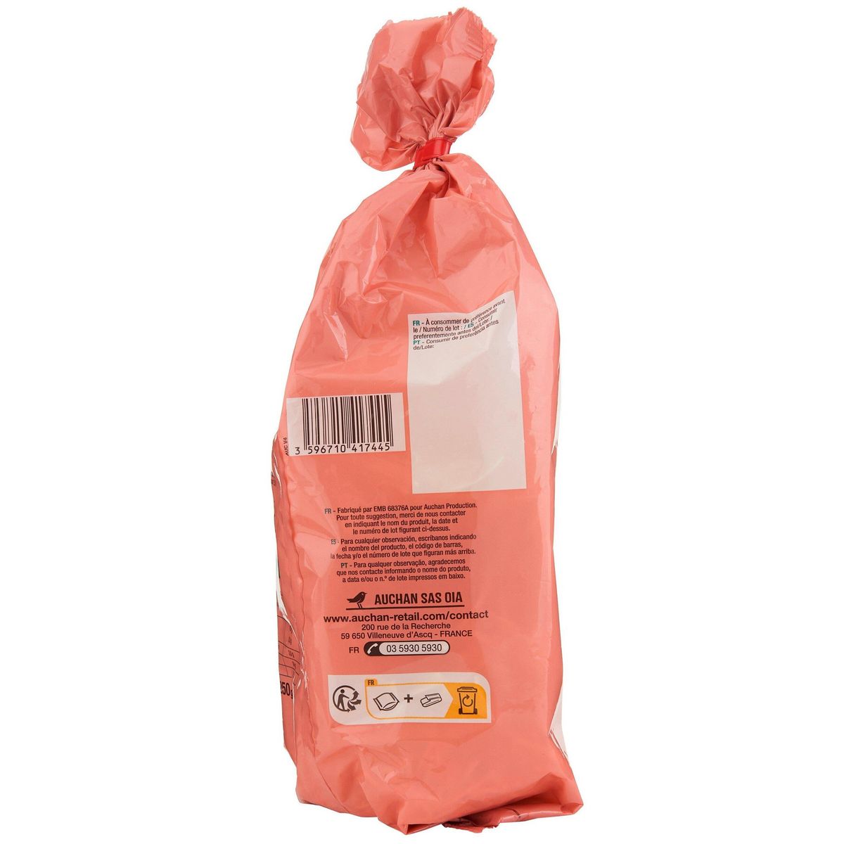 AUCHAN Nouilles pour wok 250g