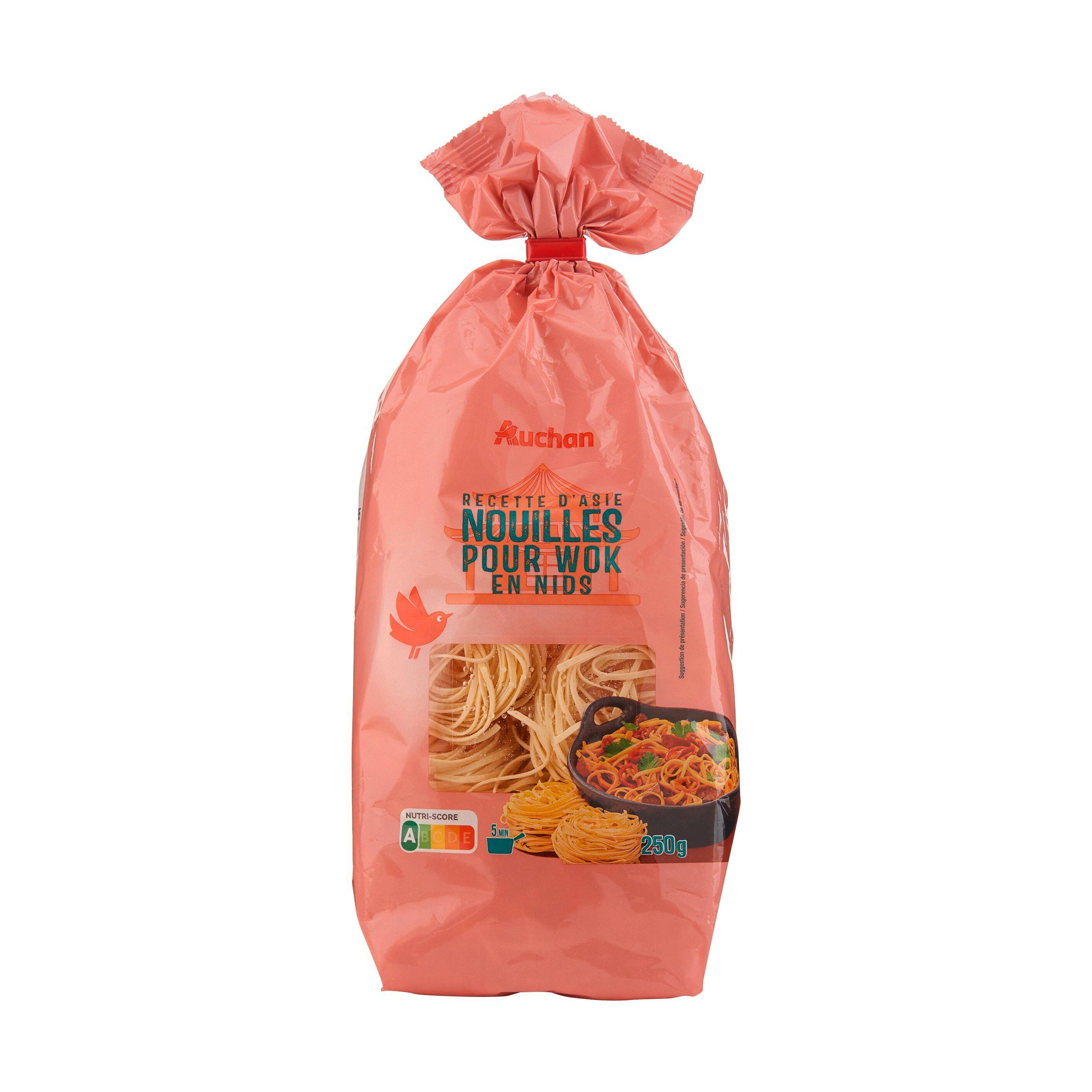 Voir la diapositive 3 : AUCHAN Nouilles pour wok 250g