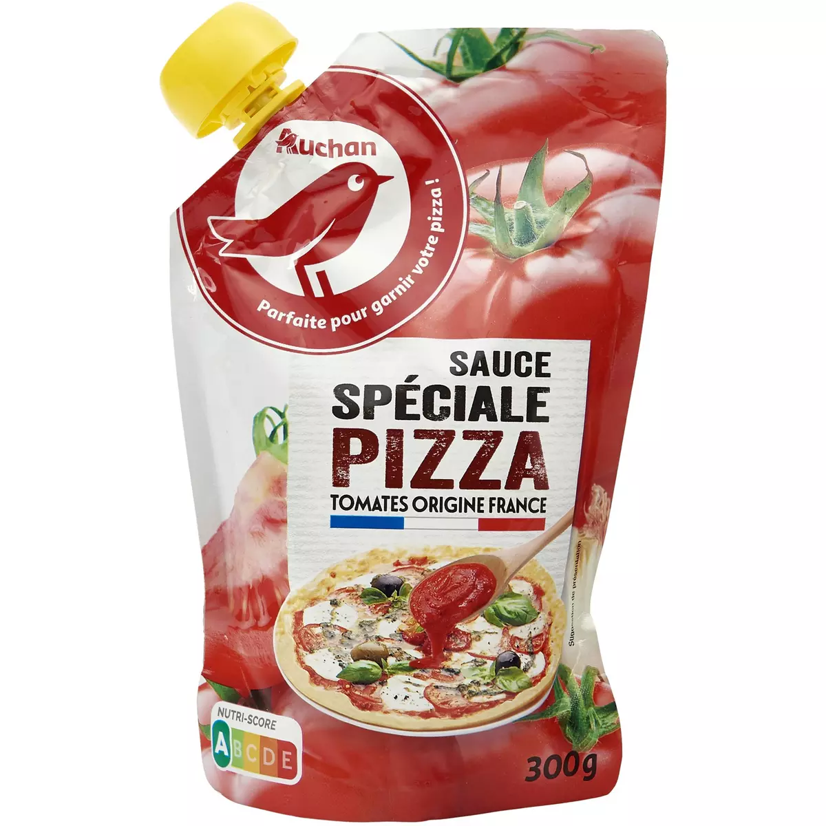 AUCHAN Sauce spéciale pizza sachet refermable 300g