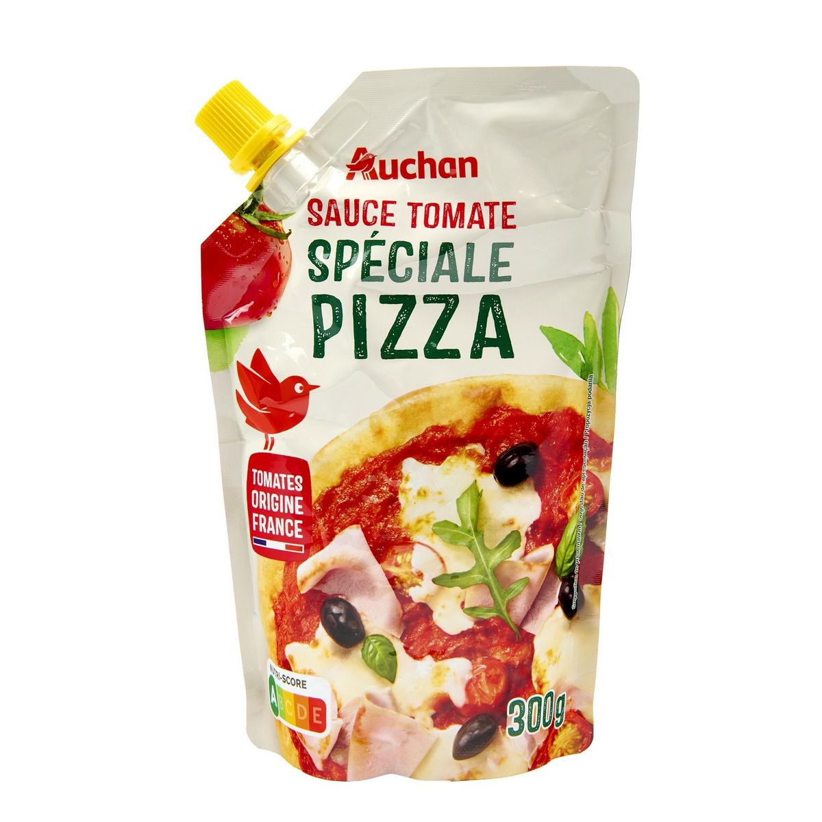 AUCHAN Sauce spéciale pizza sachet refermable 300g