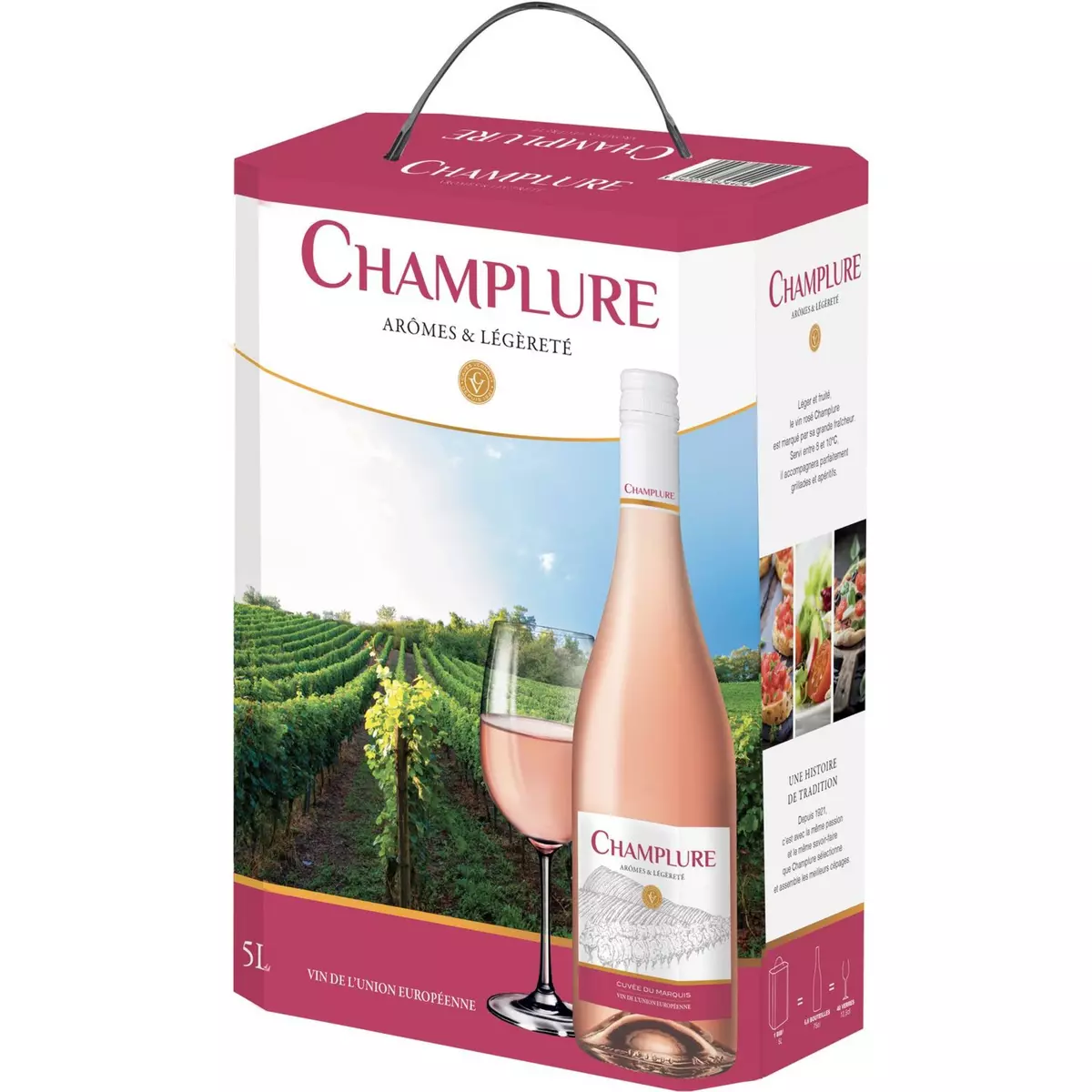 CHAMPLURE Vin de l'Union Européenne Champlure rosé 5L