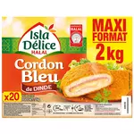 ISLA DELICE Cordon bleu de dinde halal pack familial 20 pièces 2kg