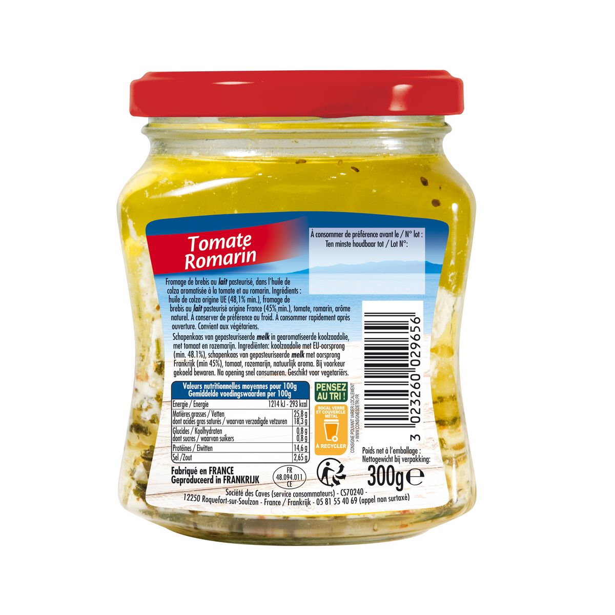 SALAKIS Dés fromage de brebis tomate et romarin 300g