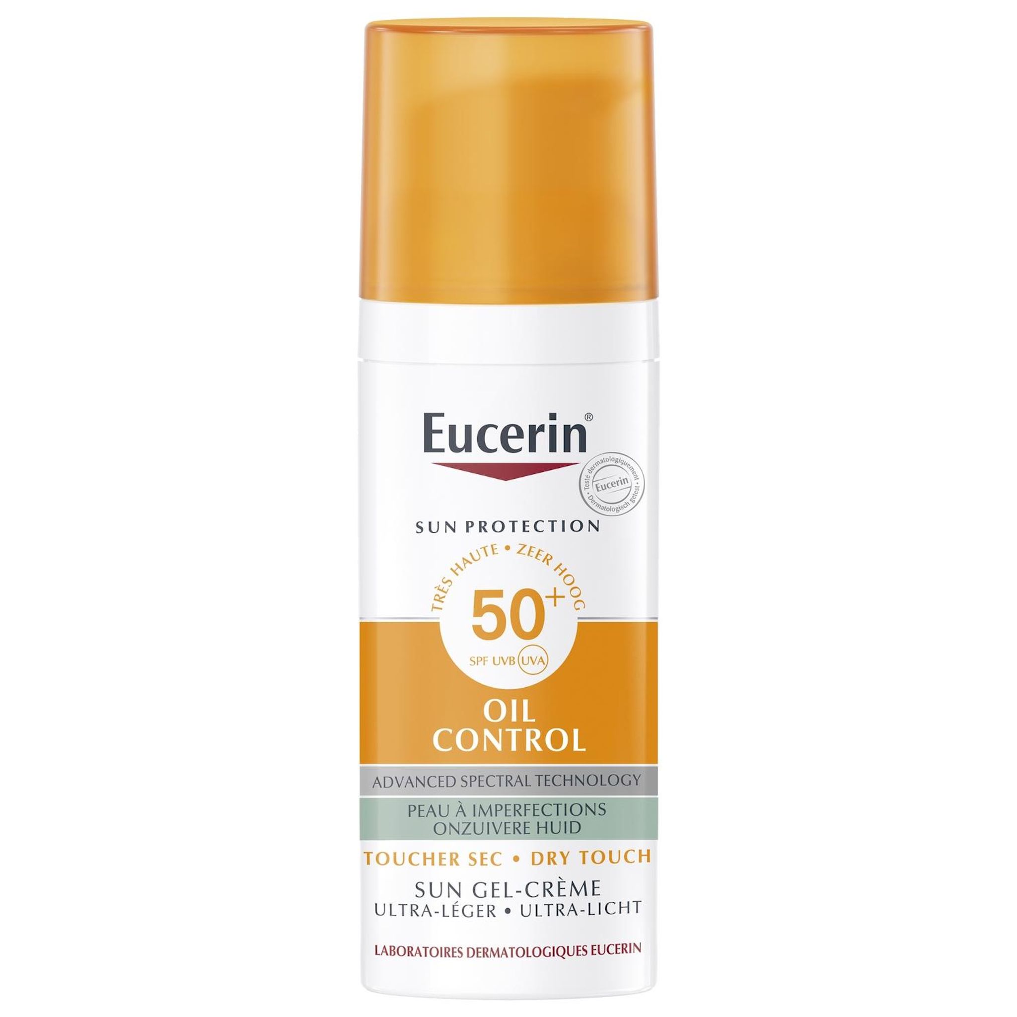 Voir la diapositive 2 : EUCERIN Oil control Sun gel crème toucher sec 50ml