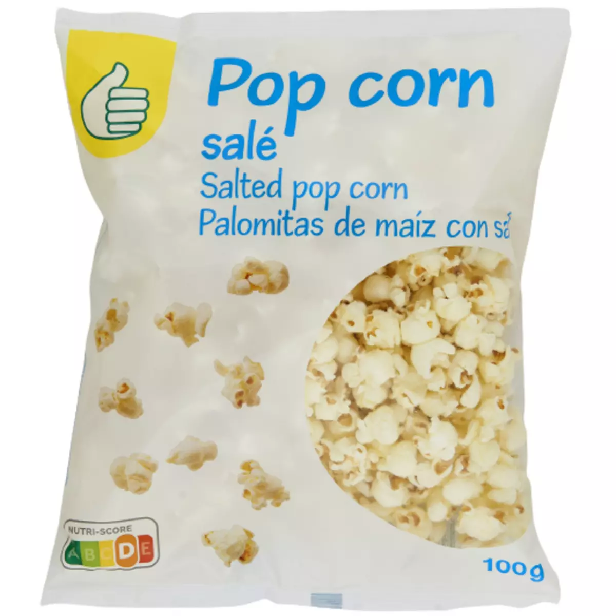 POUCE Pop corn salé 100g pas cher 