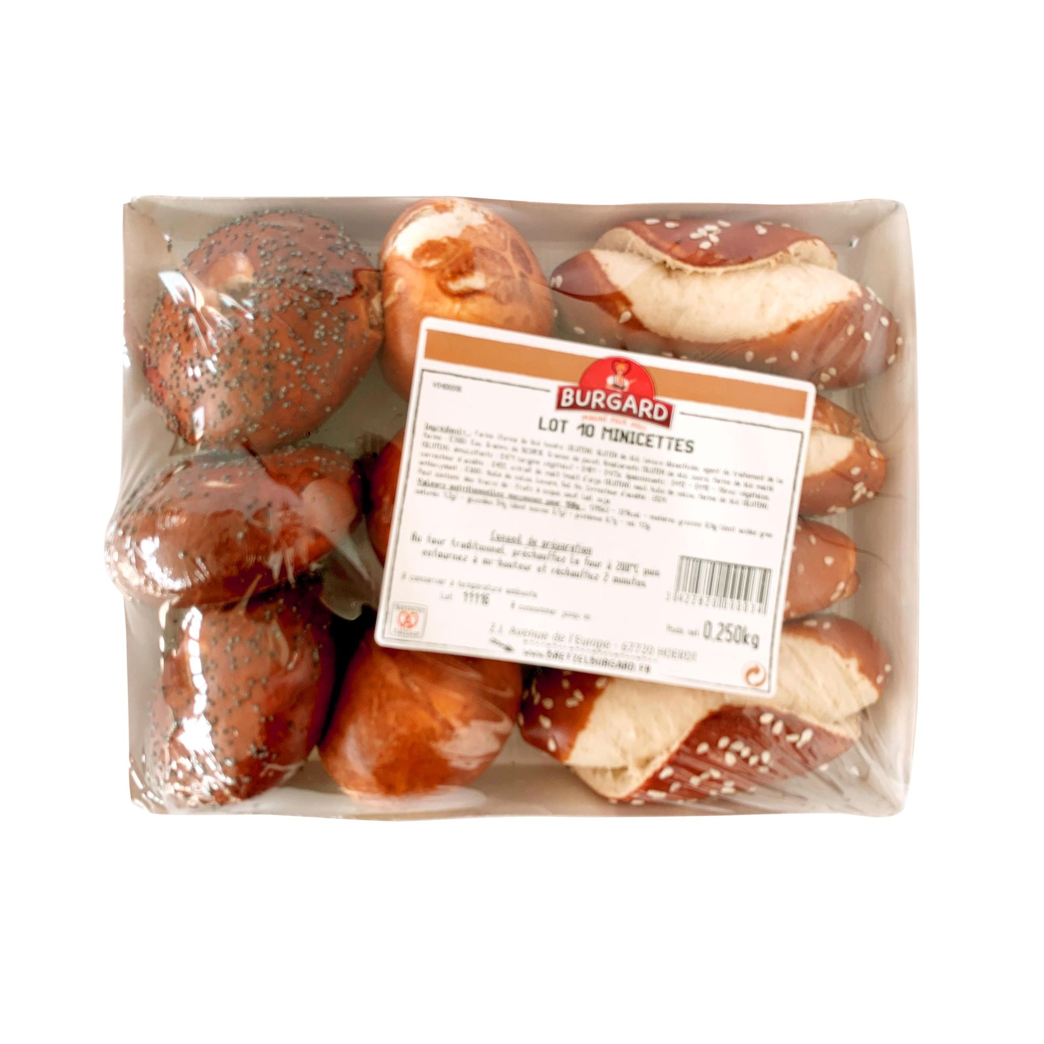 Minicettes 10 pièces 250g