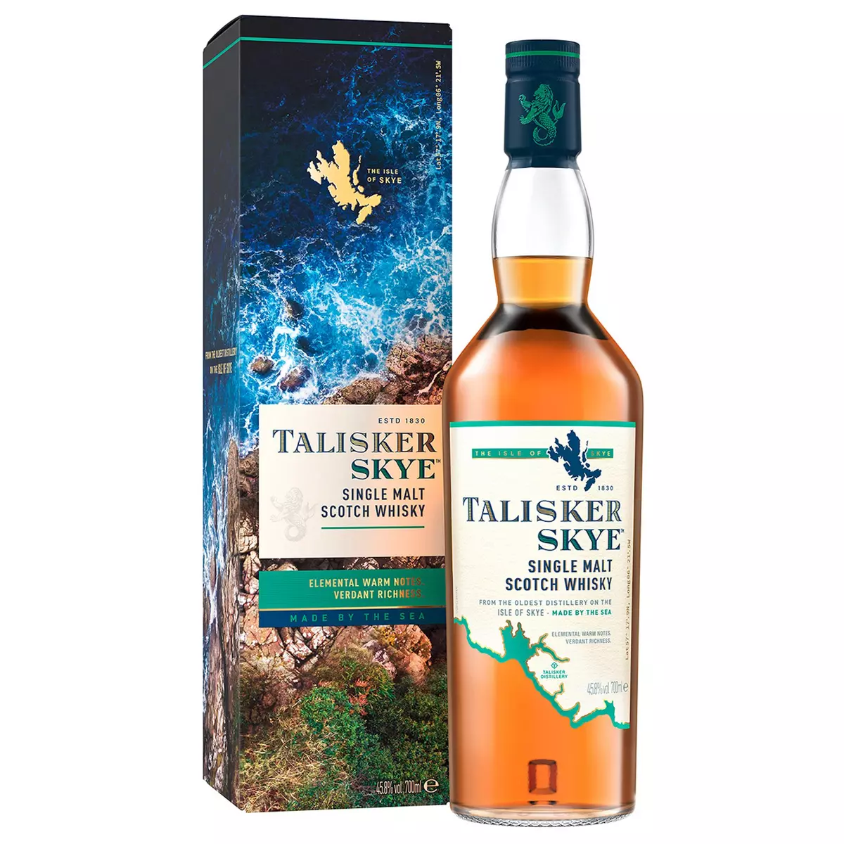 TALISKER Scotch whisky Skye single malt écossais 45,8% avec étui 70cl
