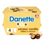 DANETTE POP - Crème dessert vanille billes 3 chocolats 4x117g