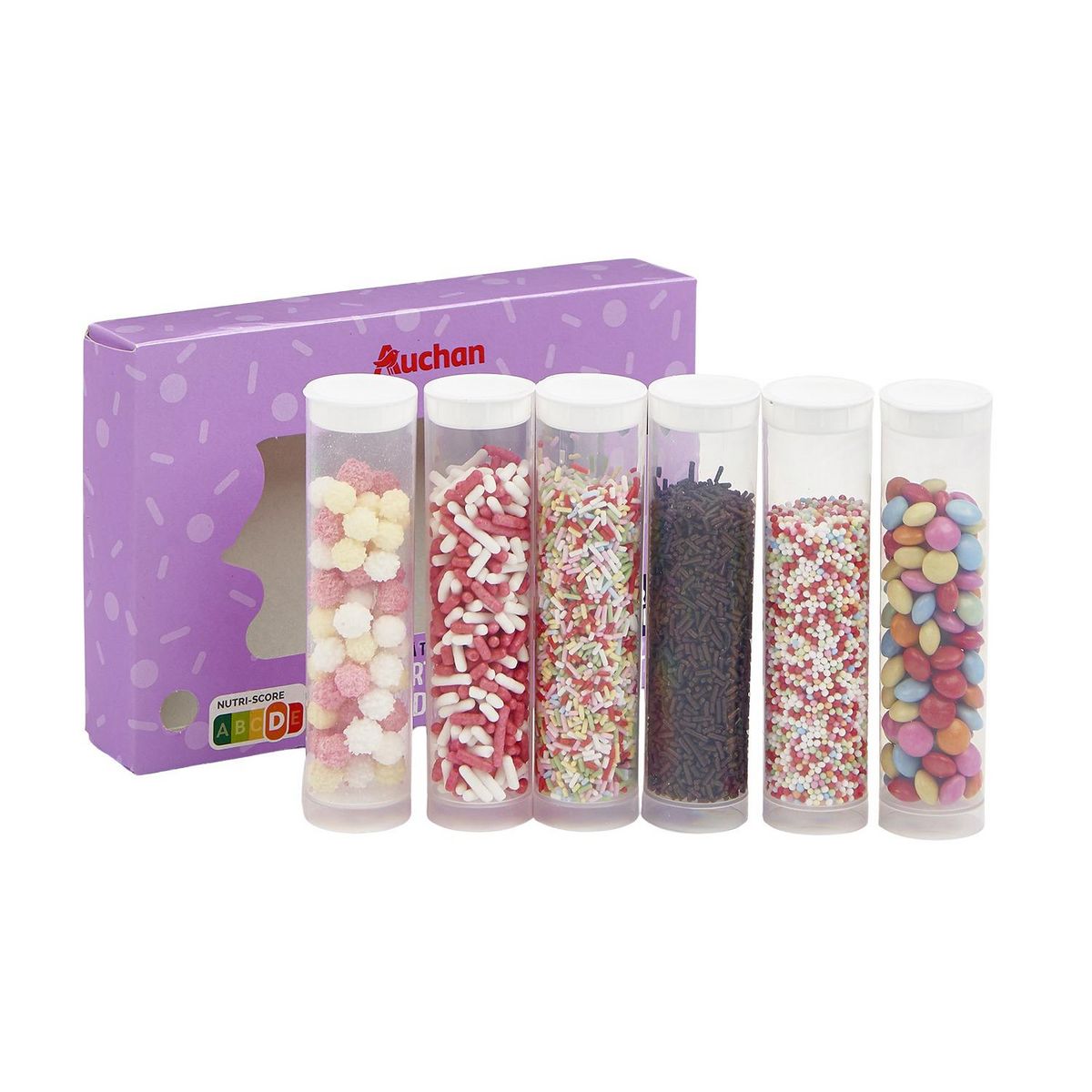 AUCHAN Assortiment de 6 décors pour pâtisserie 6 décors 150g