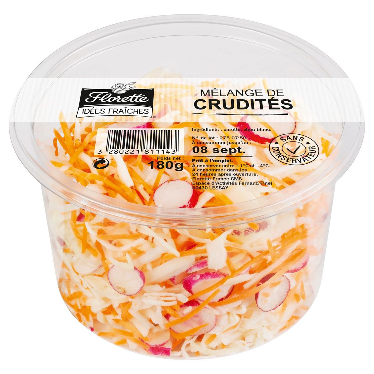 HOLYFRUITS Mélange de crudités 180g