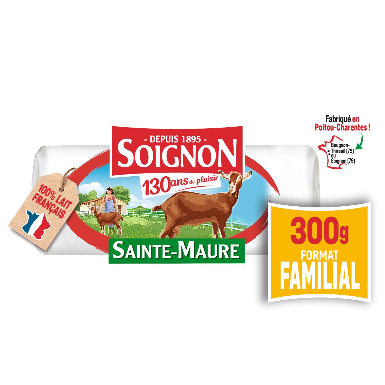 Voir la diapositive 2 : SOIGNON Bûche de chèvre Sainte-Maure 300g