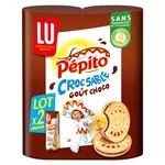 PEPITO Croc Sablé, biscuits sablés fourrés au chocolat Lot de 2 588g