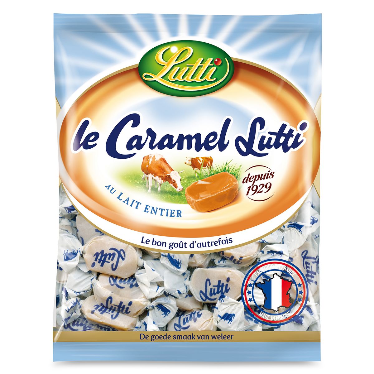LUTTI Bonbons mous au caramel 250g