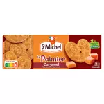 ST MICHEL Palmiers au caramel biscuits feuilletés et croustillants sachets fraîcheur 2x6 biscuits 100g